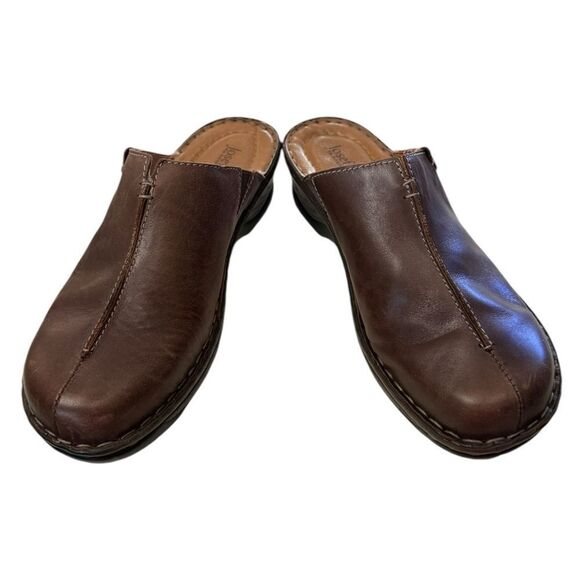 Josef Seibel Women's Brown Leather Slide Clogs Mules 40 - Picture 3 of 6
